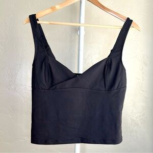 Natural Life Better Than Basic Black Crop Tank Medium NWT